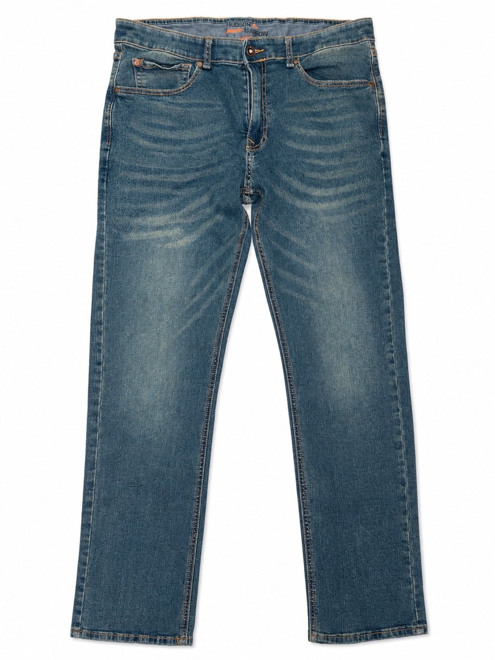 Hudson & Barrow Men’s Flex Waistband Straight Leg Jeans Size 36x32 (Fits 36x30)